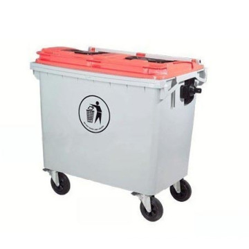 660L Plastic Recycle Garbage Bin / Trash Can